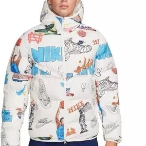 Msrp $220 Nike Storm-Fit Bold School Windrunner Puffer Jacket FZ2288-133 Size M